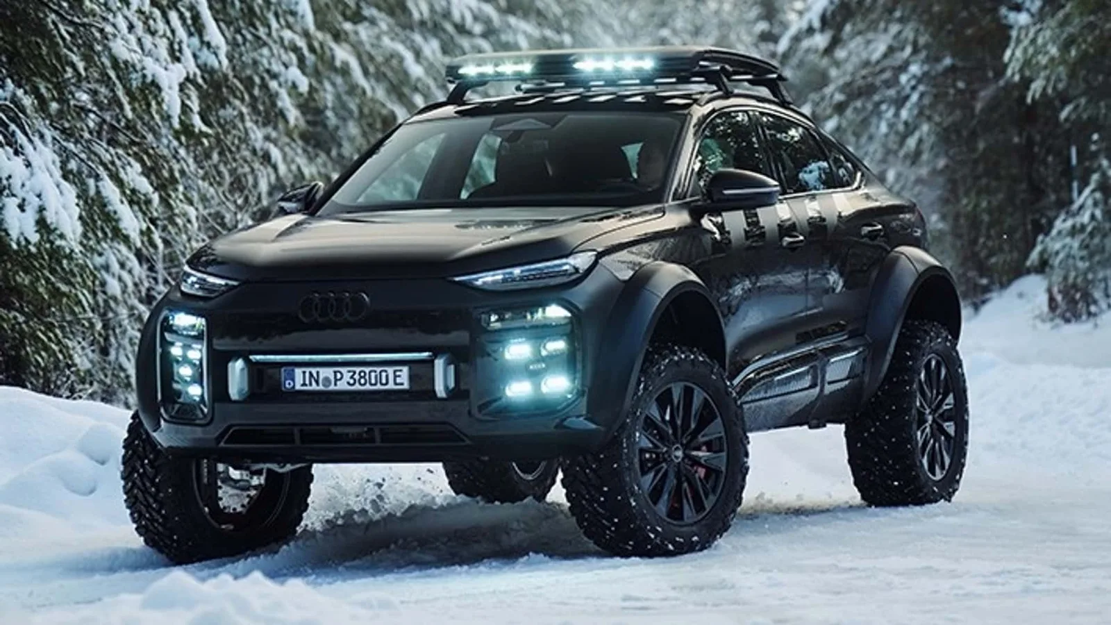 Audi a fabriqué un tout-terrain électrique avec des essieux de portail