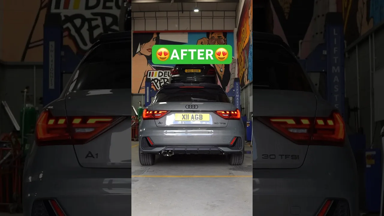 Audi A1 Before & After Transformation With A Custom Cat-Back Exhaust💥 #shorts