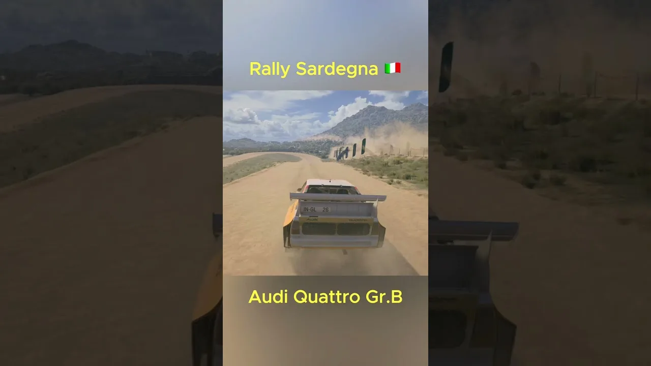 Audi Quattro S1 Gr.B au rallye de la Sardaigne #Shorts