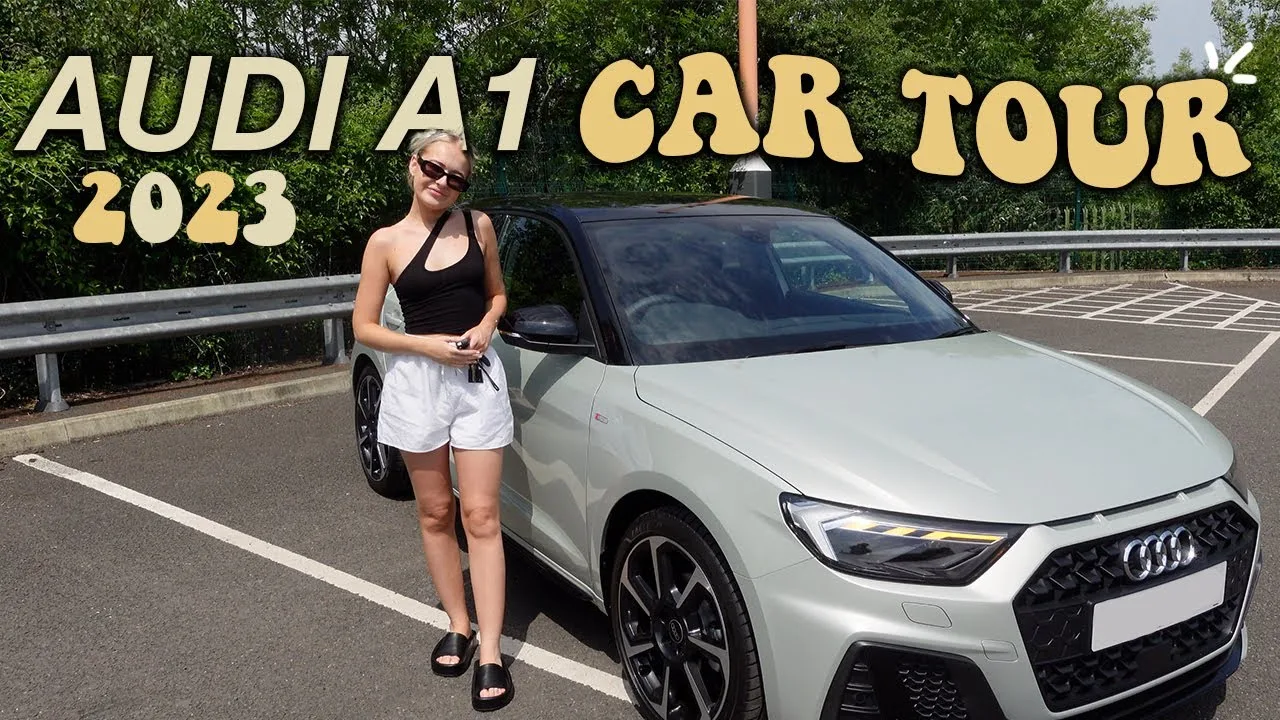 VISITE EN VOITURE || Audi A1 Black Edition 2023 argent rosée