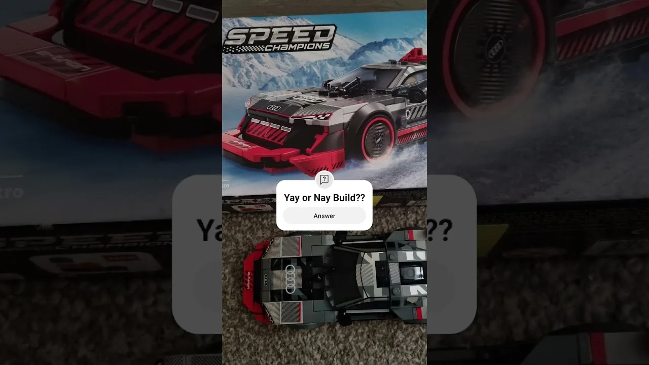 Speed champions Audi S1 lego set