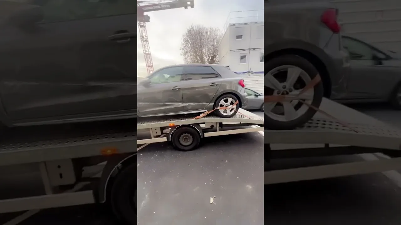 Audi a1 accidenté 06.66.73.50.31 dépannage