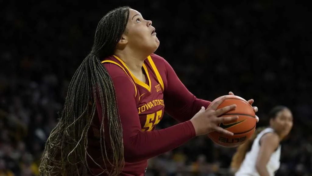 Audi Crooks de l’Iowa State est le joueur de basket-ball féminin AP de la semaine