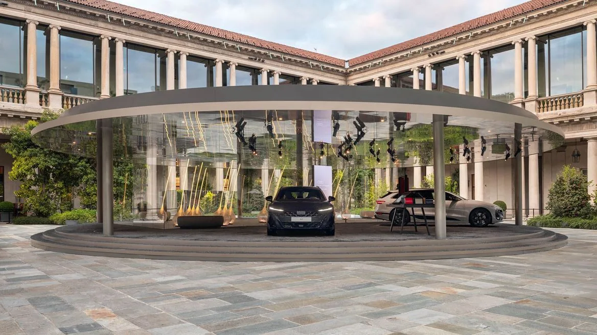 Audi dévallète A6 Avant E-tron à la Milan Design Week 2025