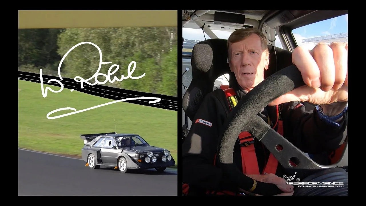 Walter Röhrl Audi S1 ​​​​Groupe B Urquattro essai routier son RAW