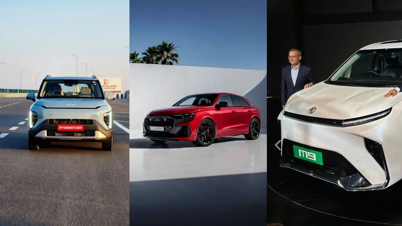 Kia Syros, MG M9, Audi RS Q8 et plus: voitures susceptibles de se lancer en Inde en février