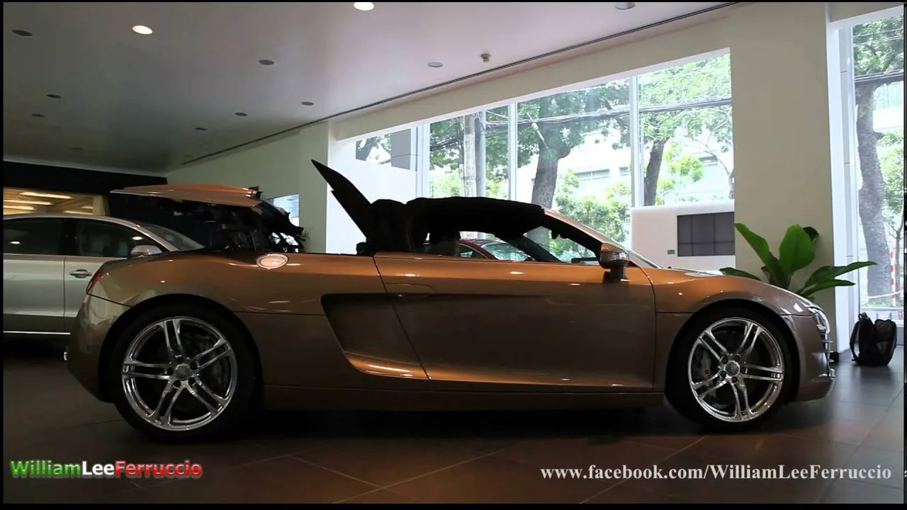Audi R8 Spyder avec toit fermé