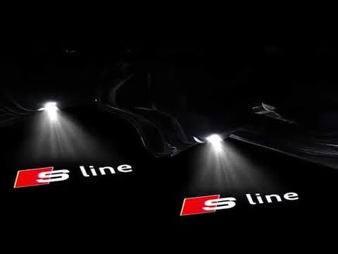 2PCS LED Car porte de voiture Généralités de bienvenue pour Audi A1 A3 8P 8V A4 A5 A6 A7 A8 Q3 Q5 Q7 Q8 SLINE TT LOGO