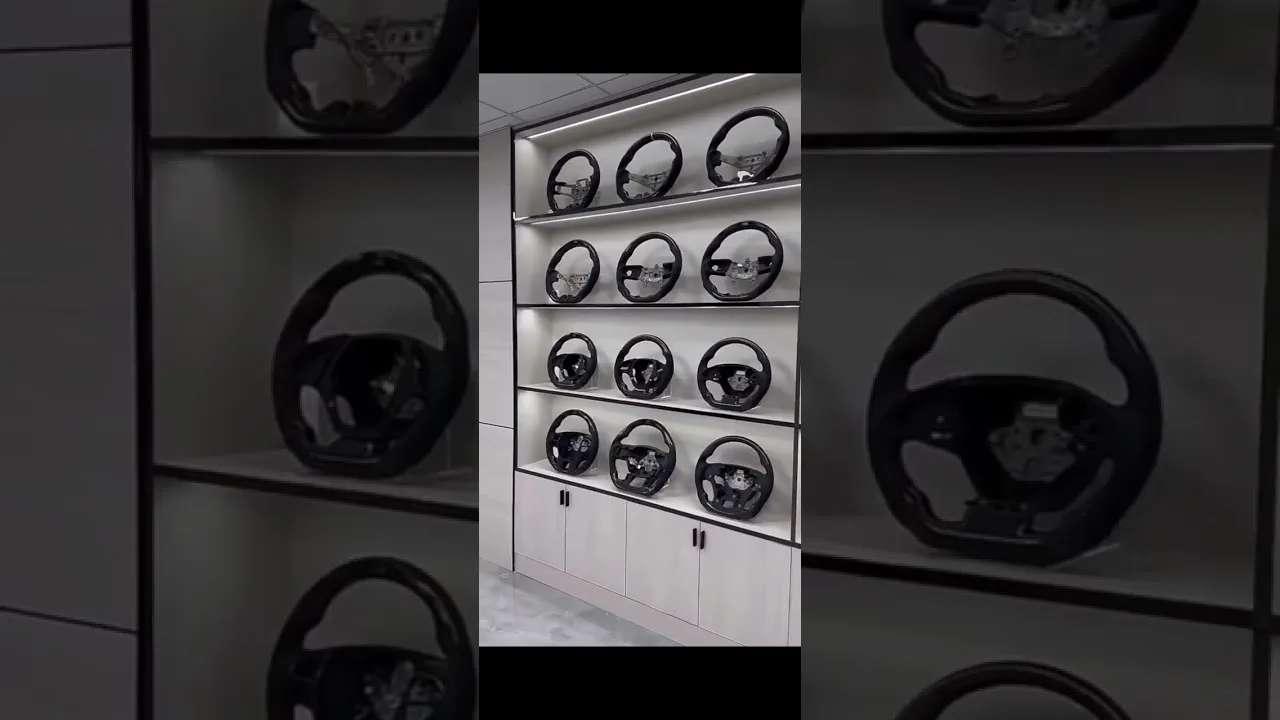 Pour Audi A1 A3 A4 B8 B9 A6 C7 C8 A7 A8, volant en cuir Alcantara en fibre de carbone.