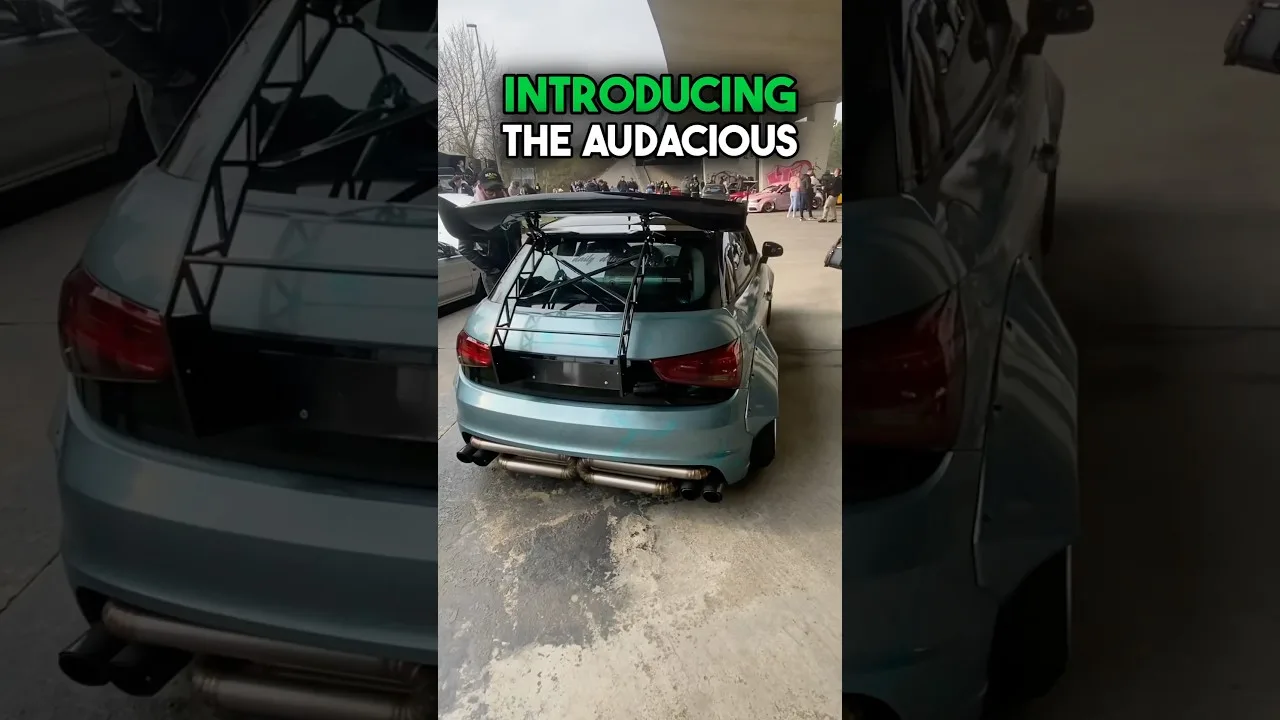 Audi A1 audacieux: kit à largeur large avec une enveloppe et un échappement personnalisés fous