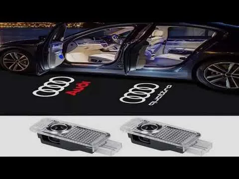2pcs Car porteur de voiture lumières de bienvenue pour Audi A1 A3 8P 8V A4 A5 A6 A7 A8 Q3 Q5 Q7 Q8 SLINE TT LOGO PROJ