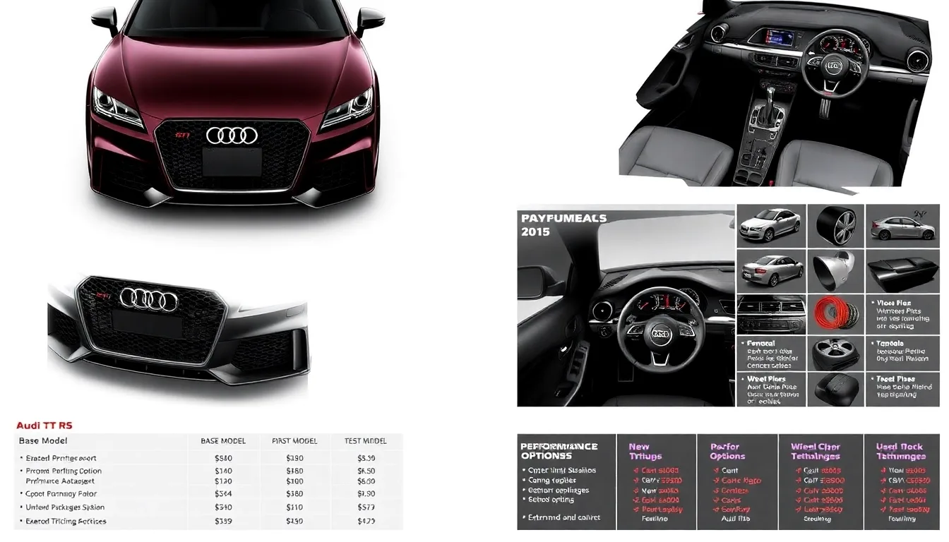 Découvrez tout sur l’Audi TT RS 2015 : prix, fiches techniques et meilleures offres