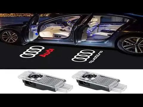 2pcs Car porteur de voiture lumières de bienvenue pour Audi A1 A3 8P 8V A4 A5 A6 A7 A8 Q3 Q5 Q7 Q8 SLINE TT LOGO PROJ