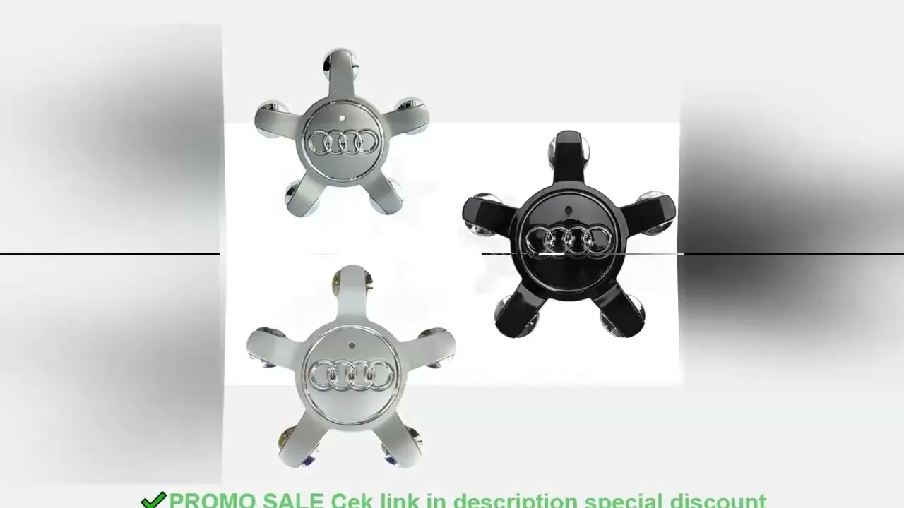 Couvercle de moyeu central de jante de roue de voiture, 4 pièces, 8R0601165, pour Audi A1 A2 A3 A4 A5 A6 A7 A8 Q1 Q3