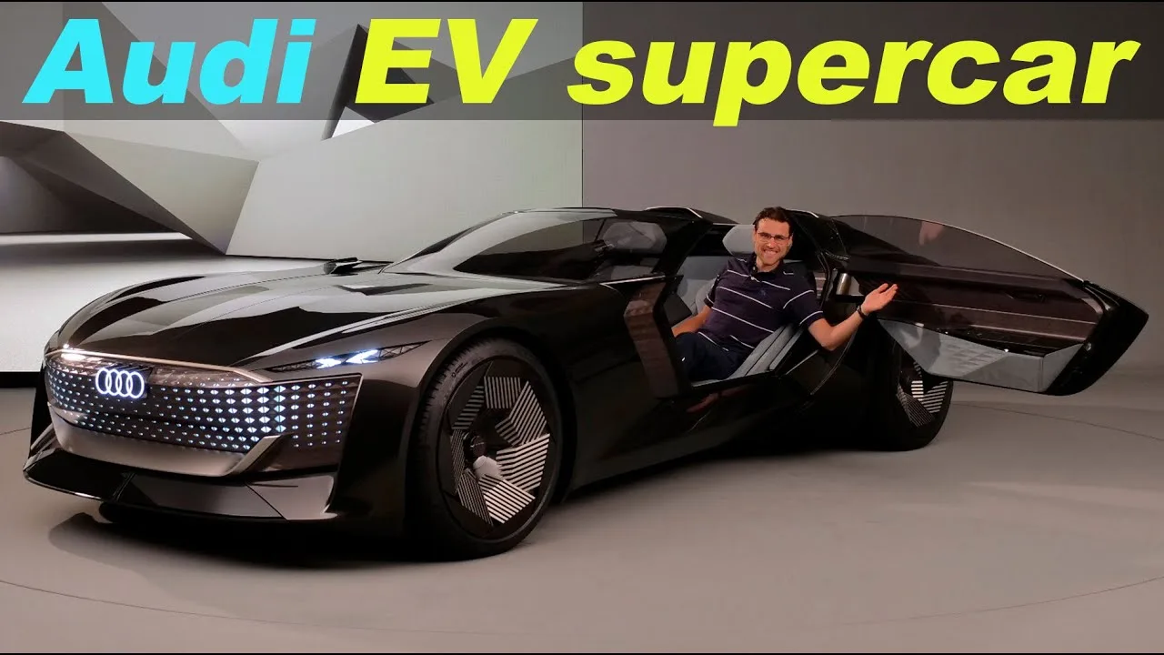 La batmobile Audi EV 🦇😉 à longueur réglable ! 😮 Supercar Audi skysphere roadster