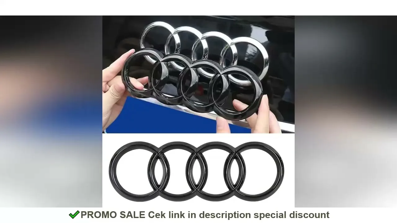 Badge de Logo de voiture, calandre avant de coffre arrière, emblème à 4 anneaux pour Audi A1 A3 A4 A5 A6 A7 S3 S4 S5 S6 RS3 R