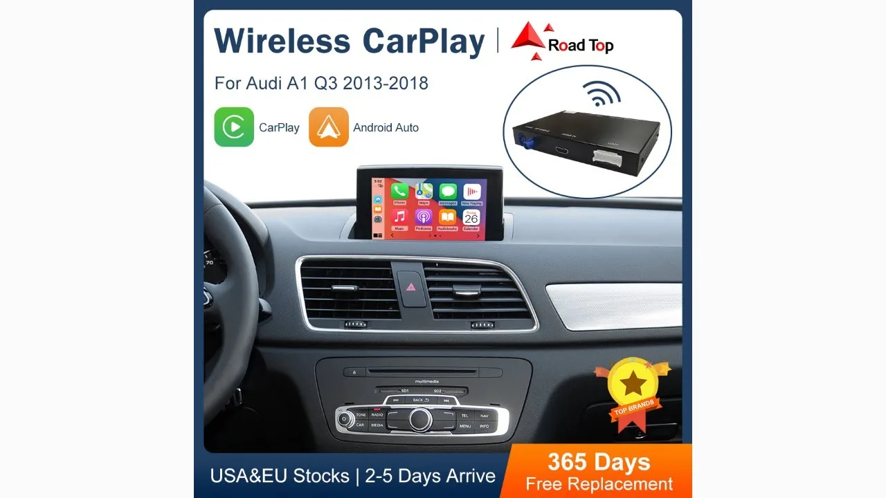 Examiner l’interface Android Android Android Road Top Carplay pour Audi A1 Q3 RMC 2025