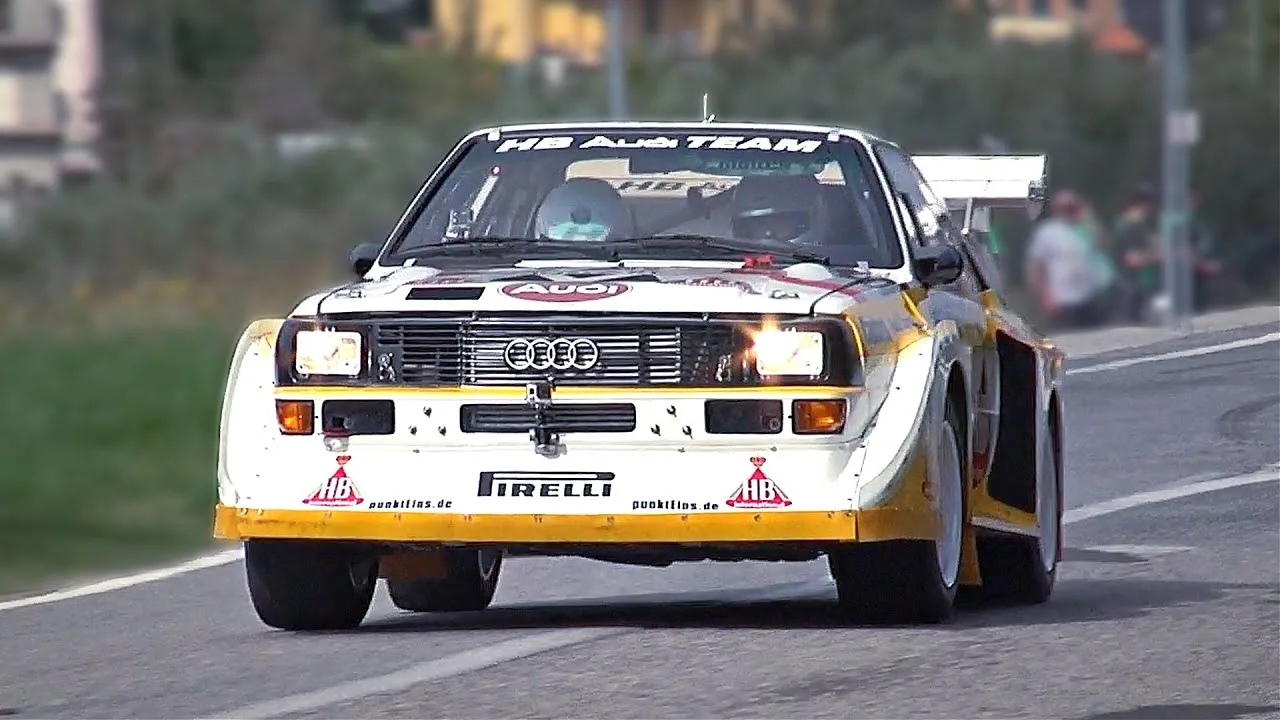 Le MEILLEUR des sons emblématiques du 5 cylindres et du Turbo Flutter de l’Audi quattro S1 Groupe B *À ENTENDRE*