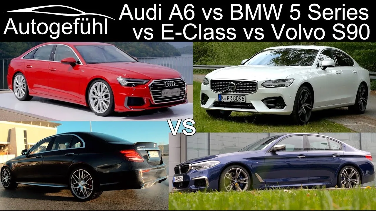 Comparaison Audi A6 vs BMW Série 5 vs Mercedes Classe E vs Volvo S90