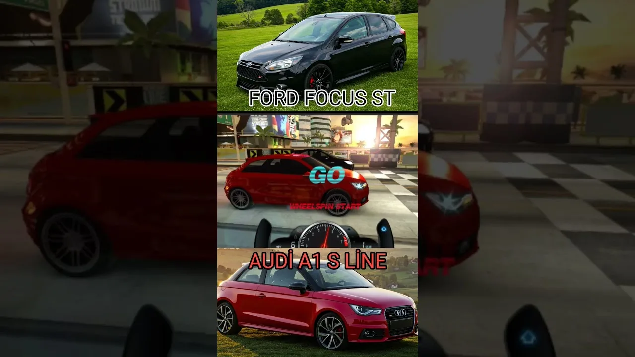 AUDİ A1 S LİNE VS FORD FOCUS ST | CSR RACİNG