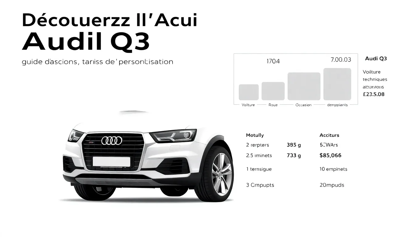 Découvrez l’Audi Q3 : Guide d’Achat, Tarifs et Options de Personnalisation