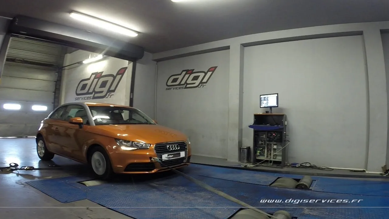 Audi A1 1.4 TFSI 122cv DSG Reprogrammation Moteur FLEX @ 138cv Digiservices Paris 77 Dyno