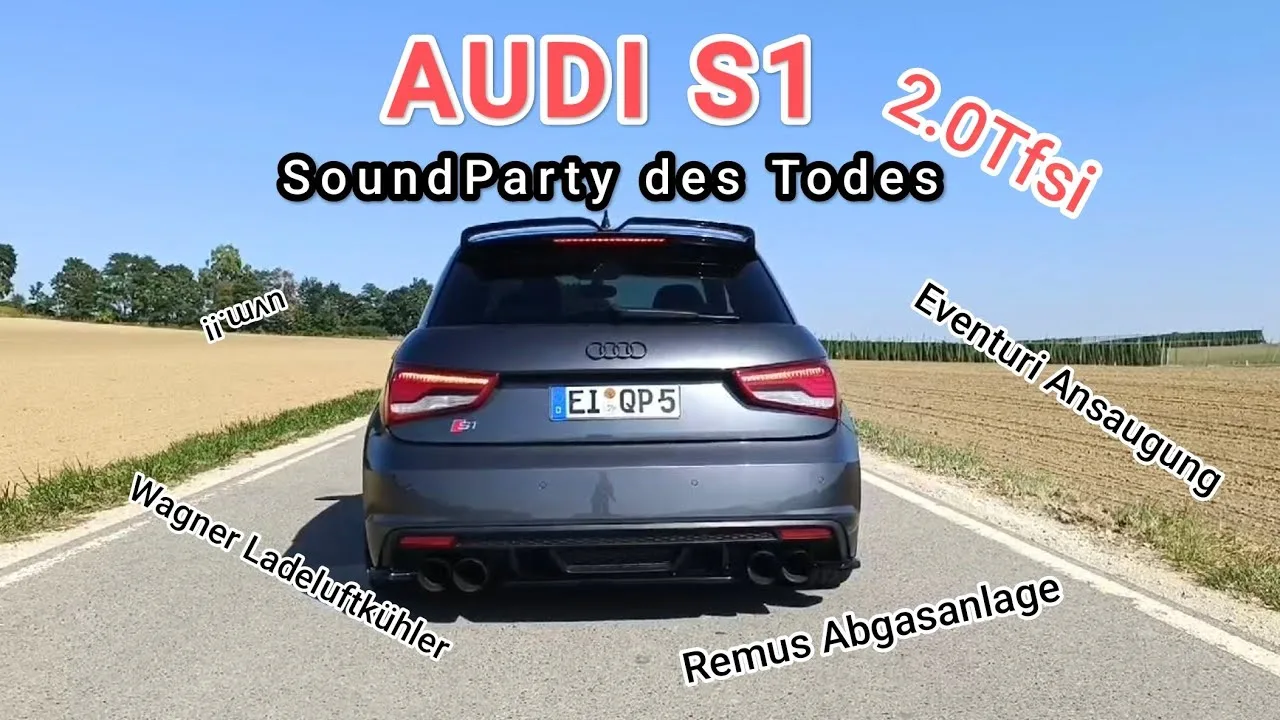 L’Audi S1 ​​​​est prête et légale ! son pur 2.0 TFSI avec système d’échappement Remus, admission Eventuri et bien plus encore