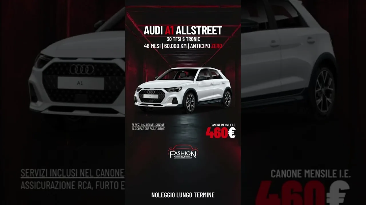 Audi A1 AllStreet – Location à long terme – Fashion Car Cinisi