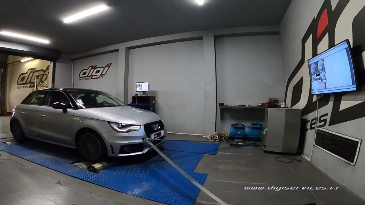 Audi A1 1.2 TSI 86cv Reprogrammation Moteur Flexfuel @ 129cv Digiservices Paris 77 Dyno