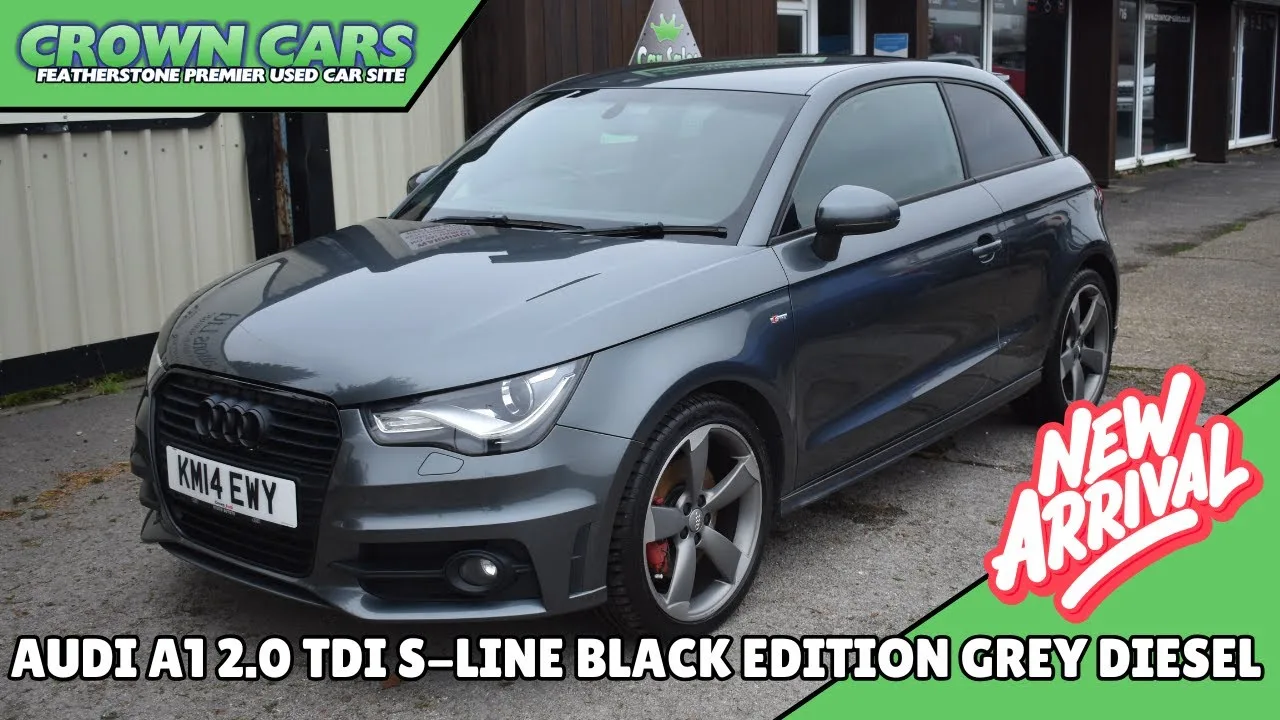 AUDI A1 2 0 TDI S LINE NOIR EDITION GRIS @ CROWN CARS
