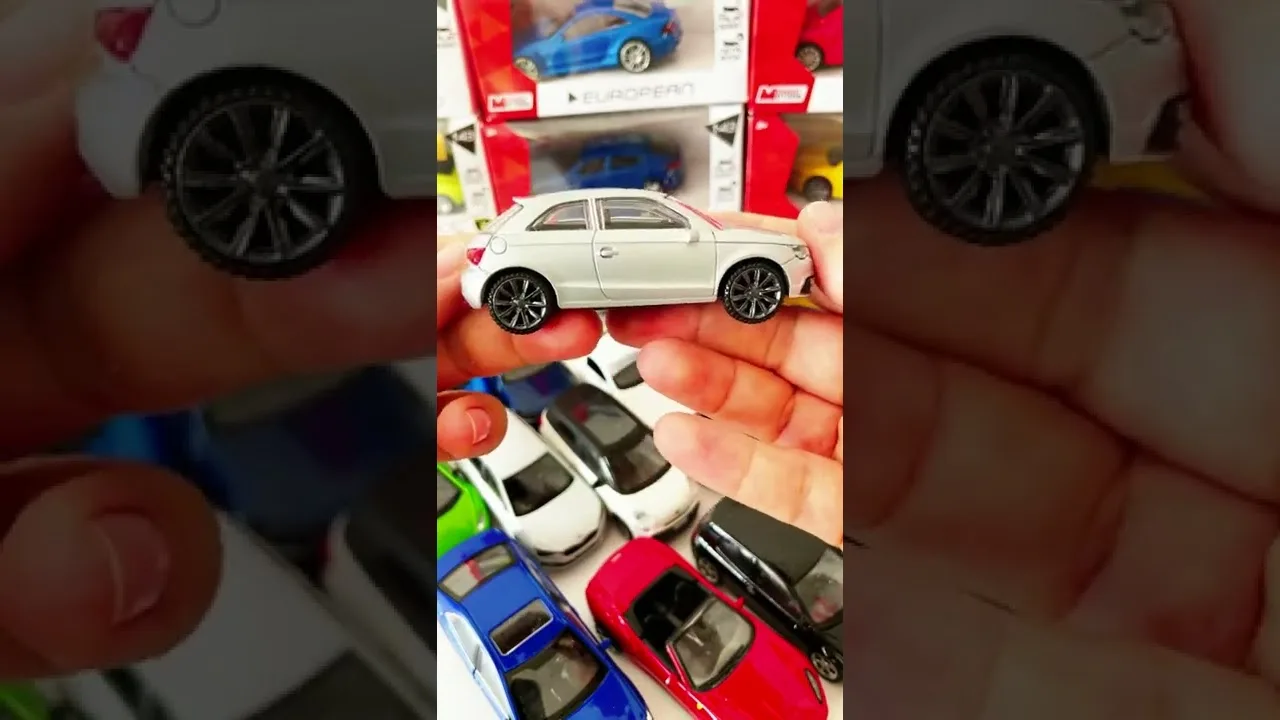Modèle Audi A1 de déballage court | CARRICES DICAST | Voiture welly | Jan et jouets