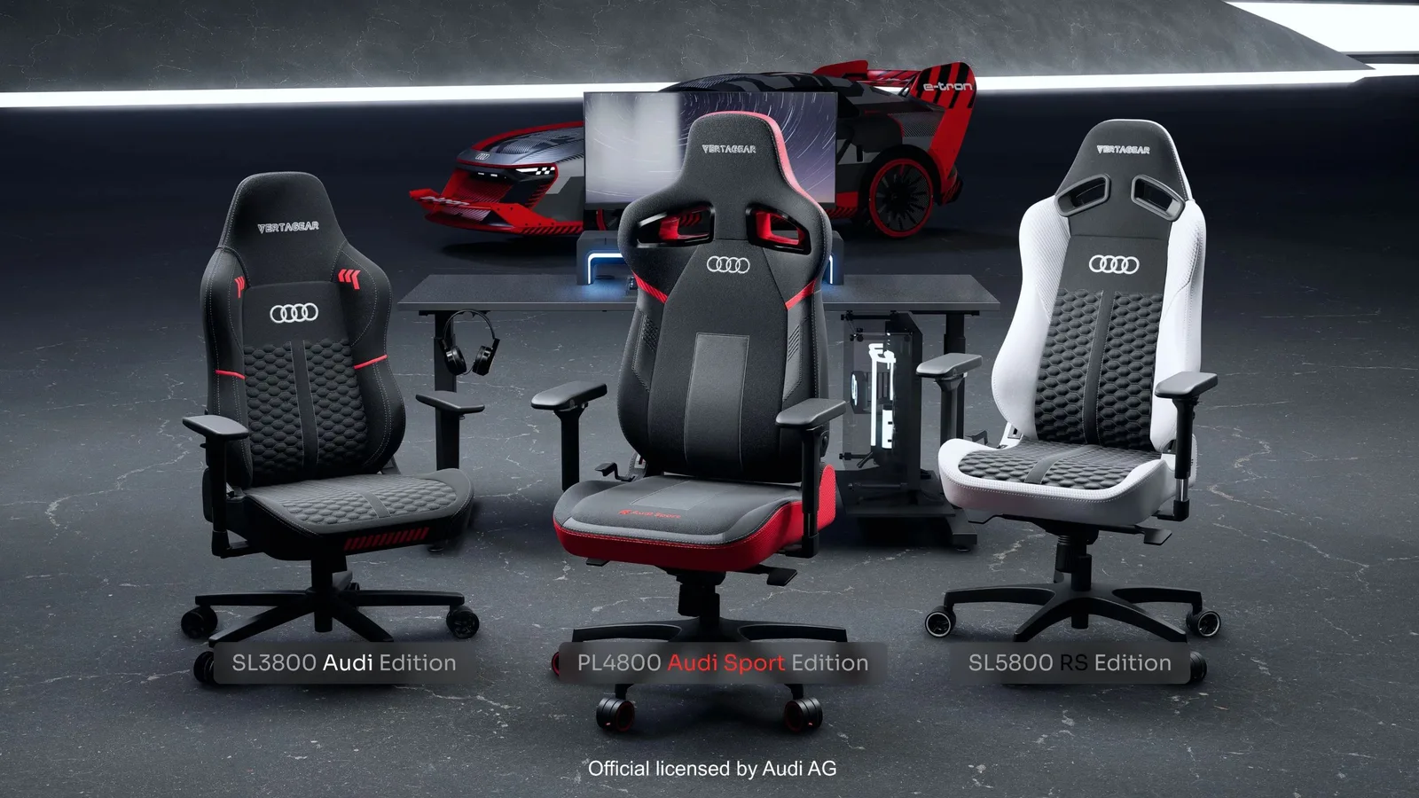 Les sièges de jeu Audi combinent la course SIM et l’ergonomie de chaise de bureau