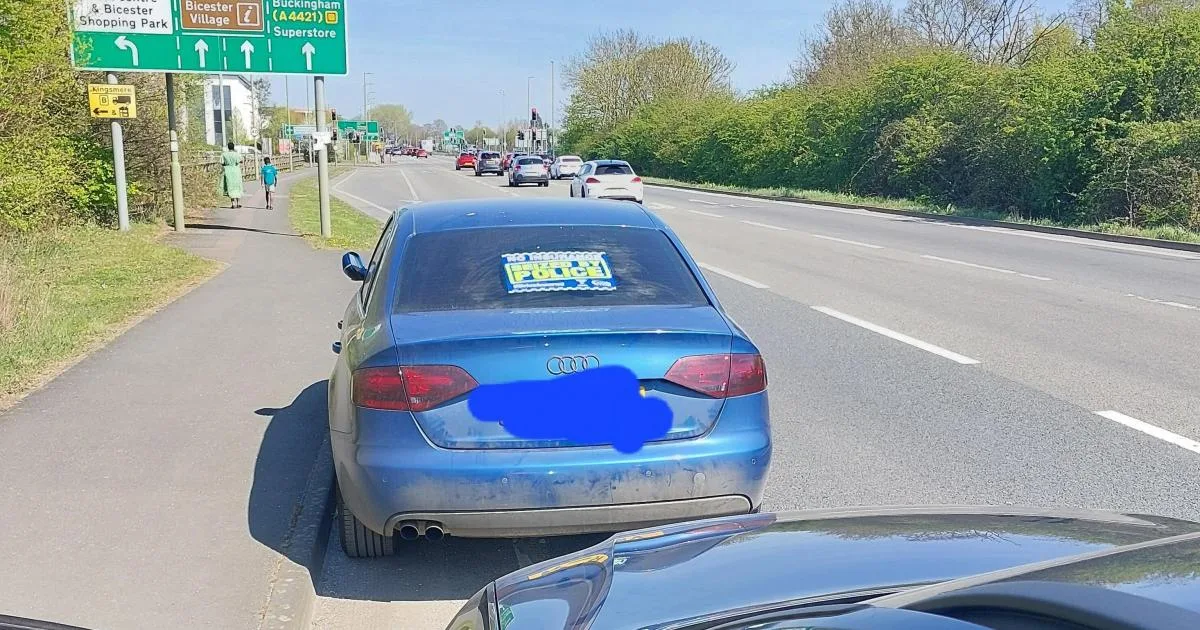 Audi du conducteur non supervisé saisi près du village de Bicester