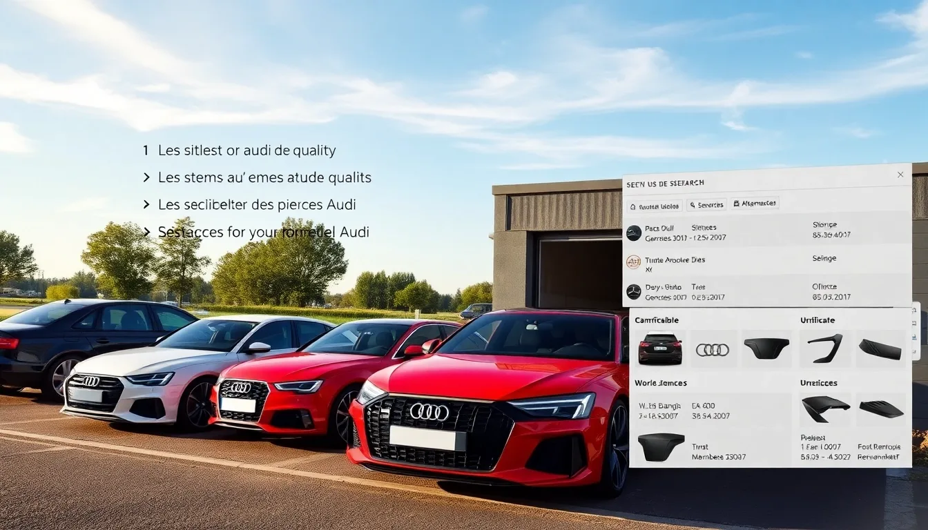 Achetez des pièces Audi de qualité : guide complet et meilleures offres