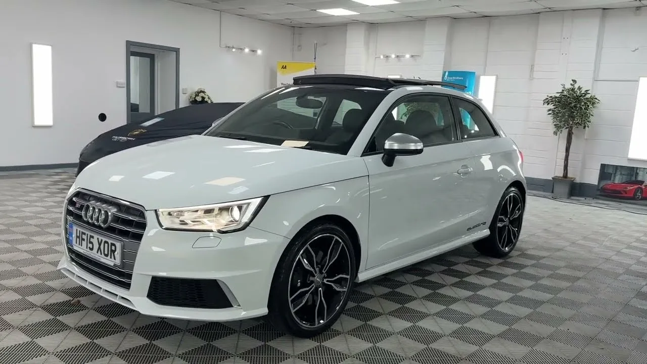 Audi S1 ​​Quattro 2015 en blanc avec un toit panoramique à vendre à Cardiff