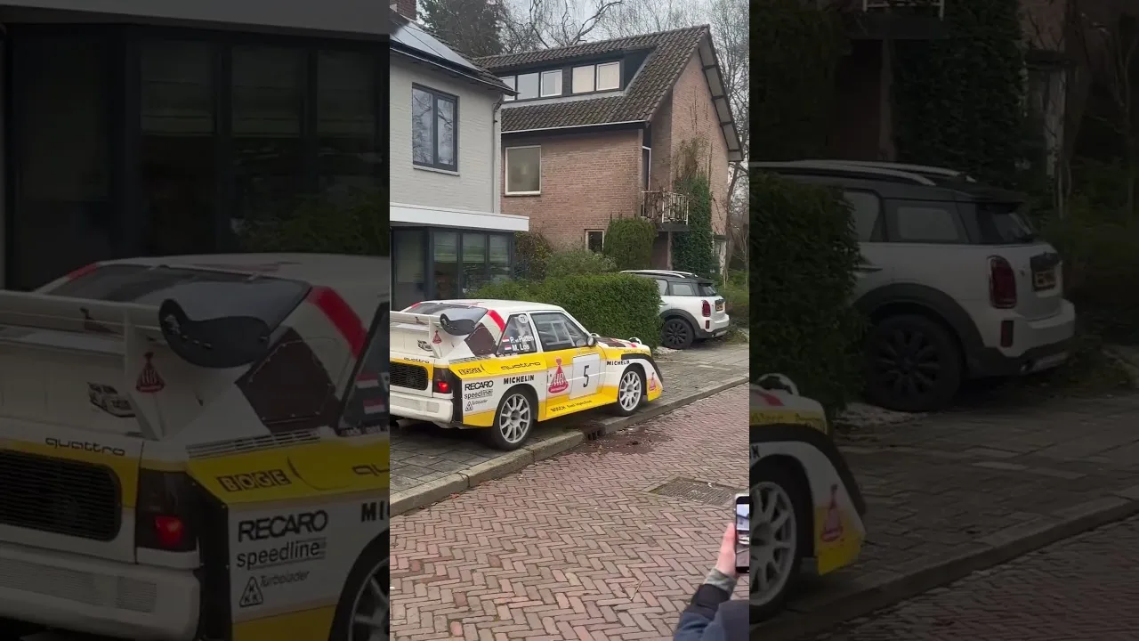 Insane group B Audi s1 with a turboS driving
