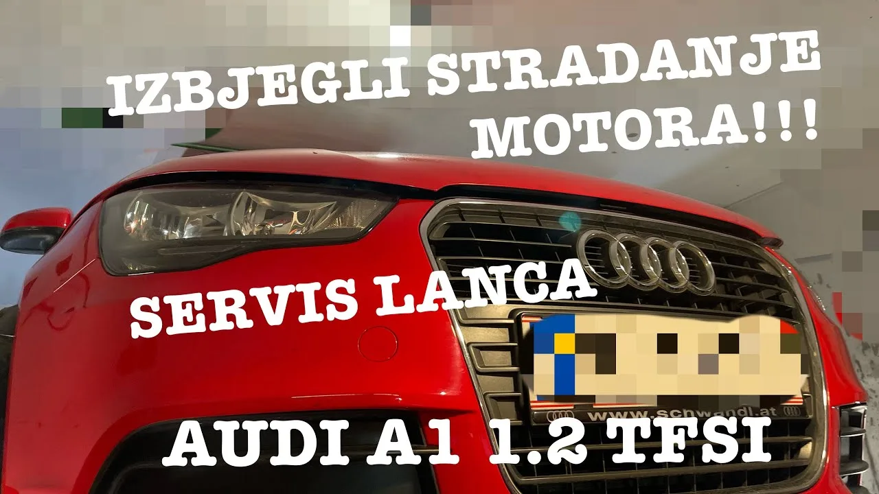 Audi A1 1.2 TFSI a évité la souffrance du moteur !!! Service de chaîne