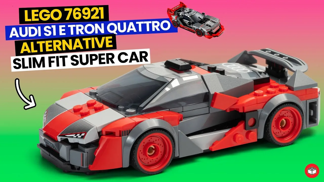76921 AUDI S1 E TRON ▷ Super voiture SLIM FIT – Alternative Lego Speed ​​Champions INSTRUCTIONS GRATUITES