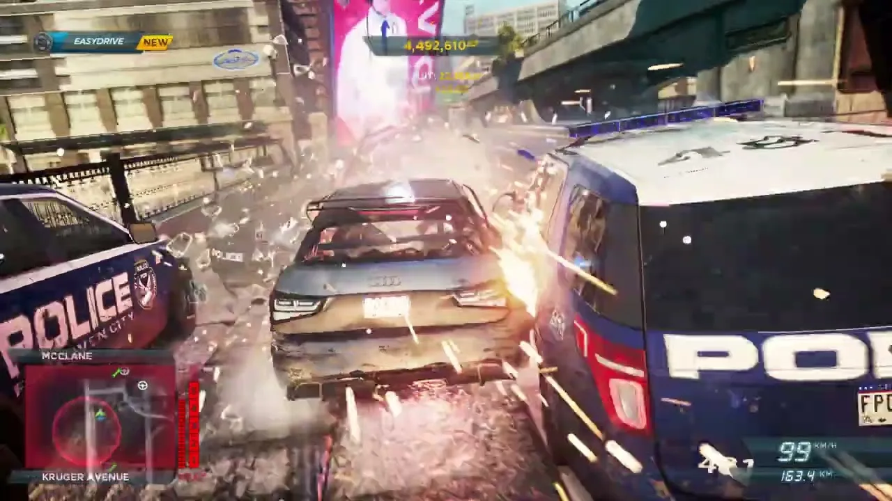 Audi A1 Suturututu  high speed heat level 6 police pursuit | Need For Speed most wanted |  #90