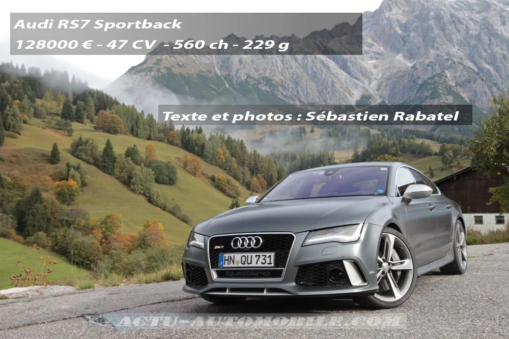 Essai Audi RS7 Sportback : la plus puissante des Audi