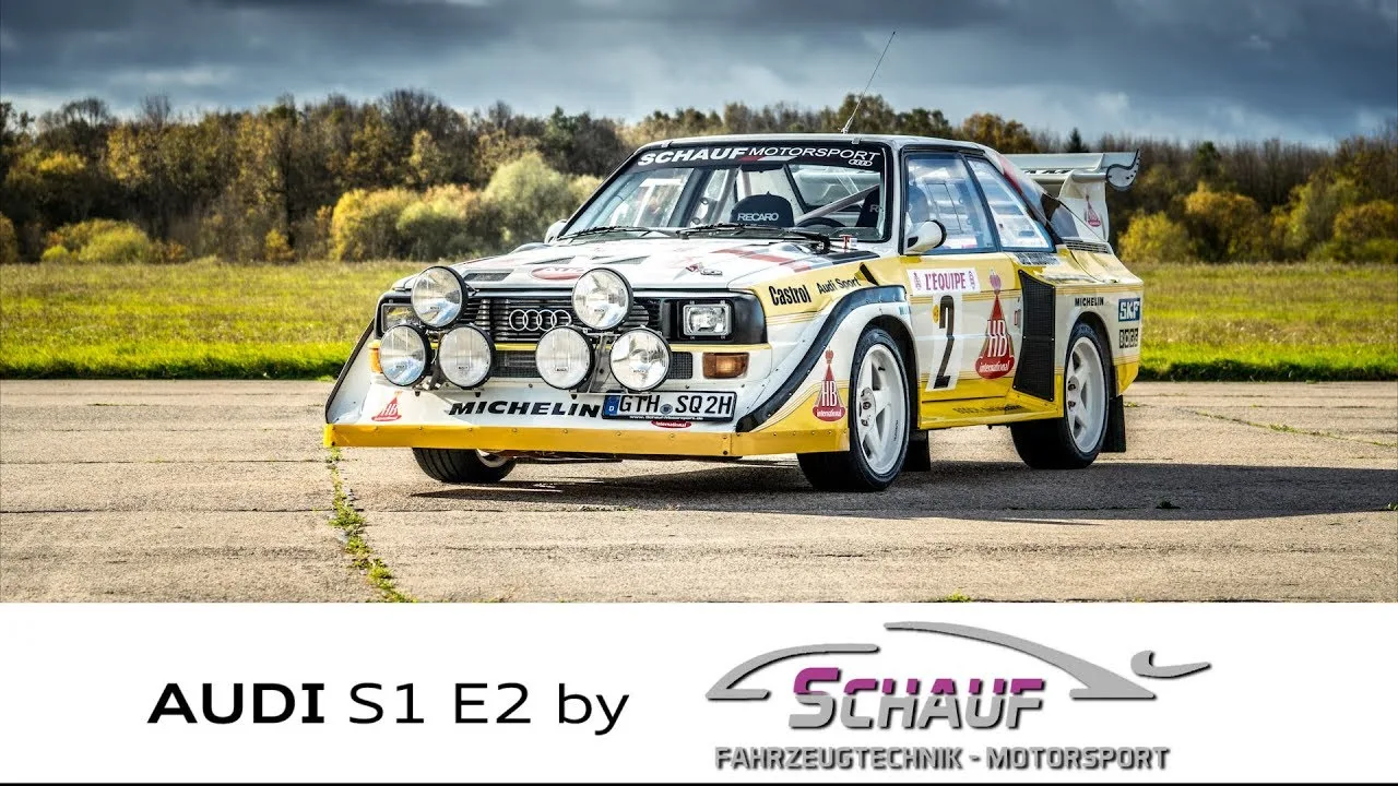 AUDI S1 E2 5 cylindres turbo de SCHAUF Motorsport avec pilote Harald Demuth