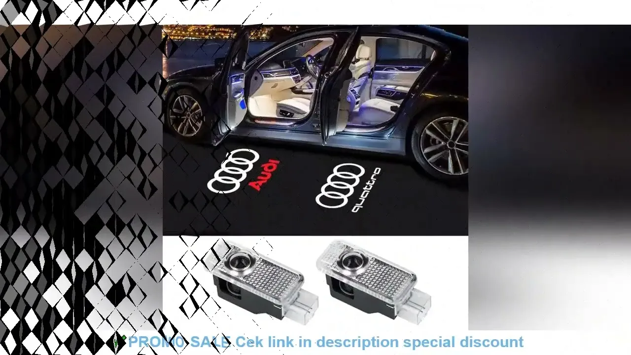 Lumières de bienvenue pour porte de voiture, 2 pièces, pour Audi A1 A3 8P 8V A4 A5 A6 A7 A8 Q3 Q5 Q7 Q8 Sline TT, projecteur de Logo
