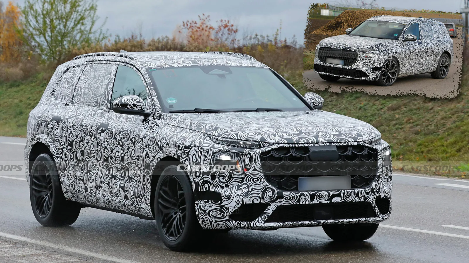 Les Audi Q7 et SQ7 2026 montrent leurs différences dans de nouvelles photos d’espionnage