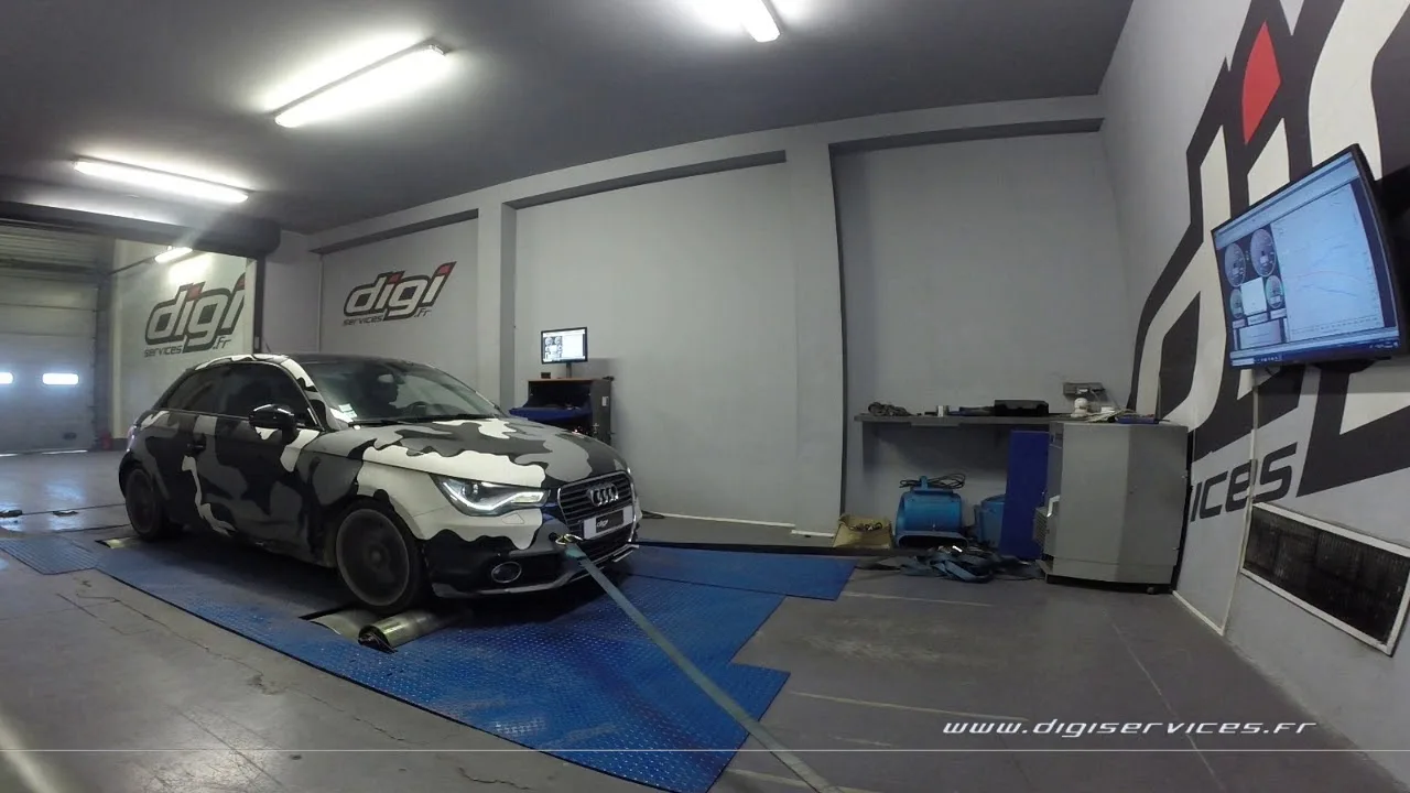 Audi A1 1.6 TDI 105cv Reprogrammation Moteur @ 137cv Digiservices Paris 77 Dyno