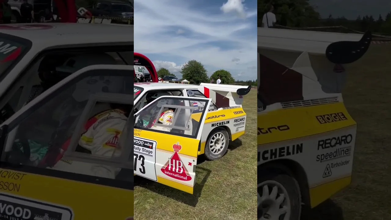 Goodwood FOS 2024 Forest Rally Stage Escort Cosworth and Audi S1 Group B legend. #cosworth #audi