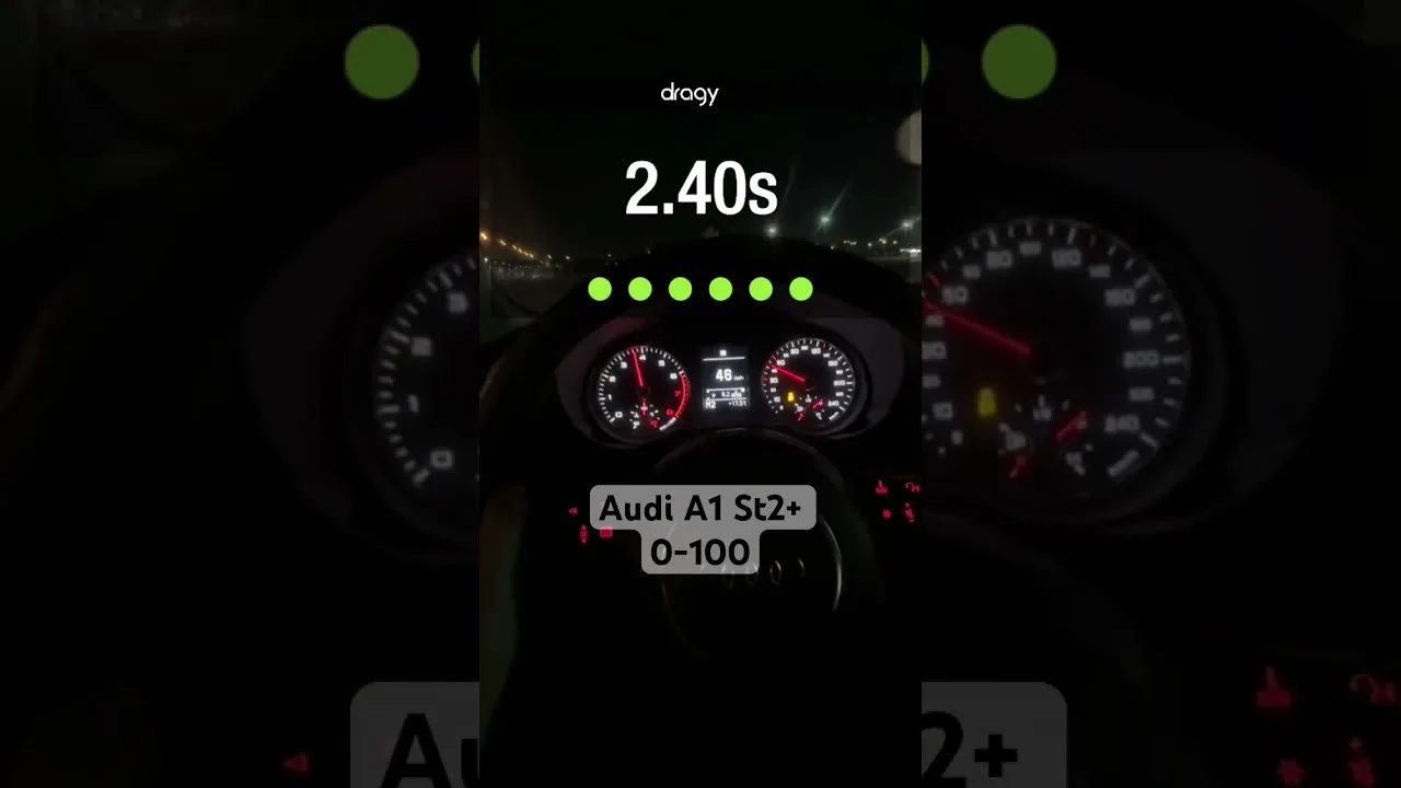 0-100 Audi A1 1.4 ST2+ 210HP #acceleration  #audi #racing
