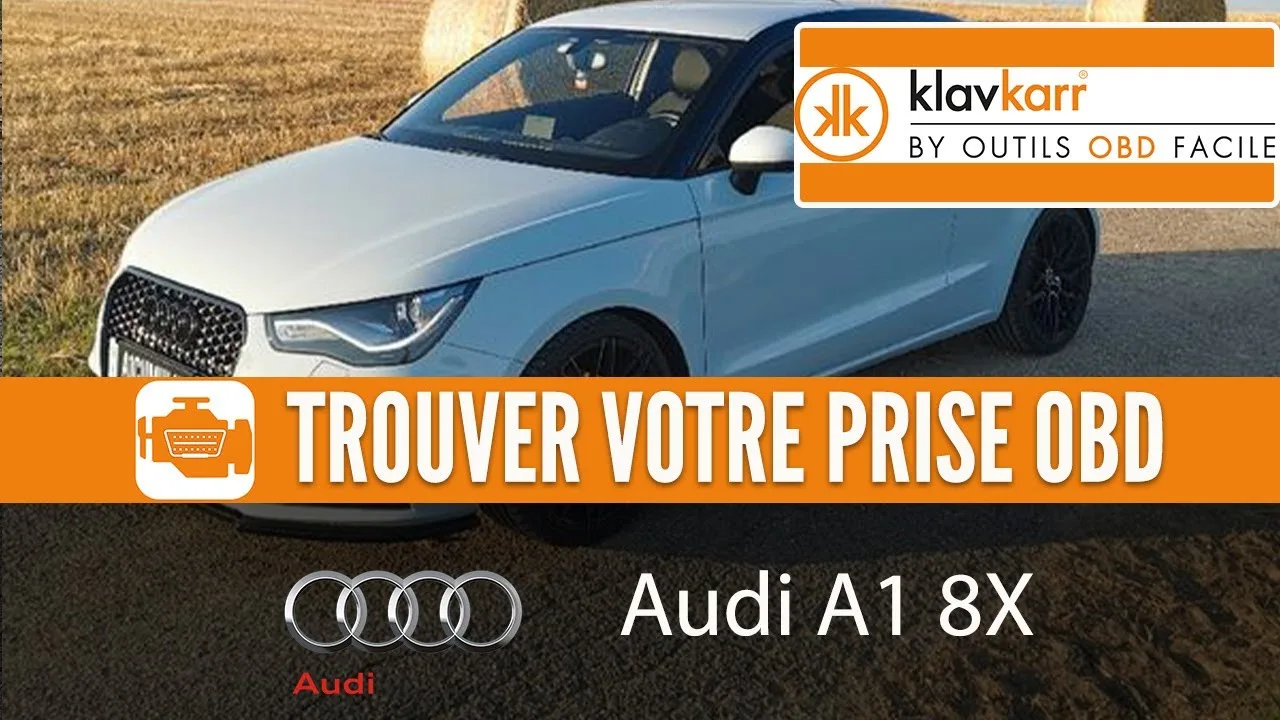 Prise OBD Audi A1 8X  (2010 – 2018) – Où trouver mon connecteur OBD2 ?