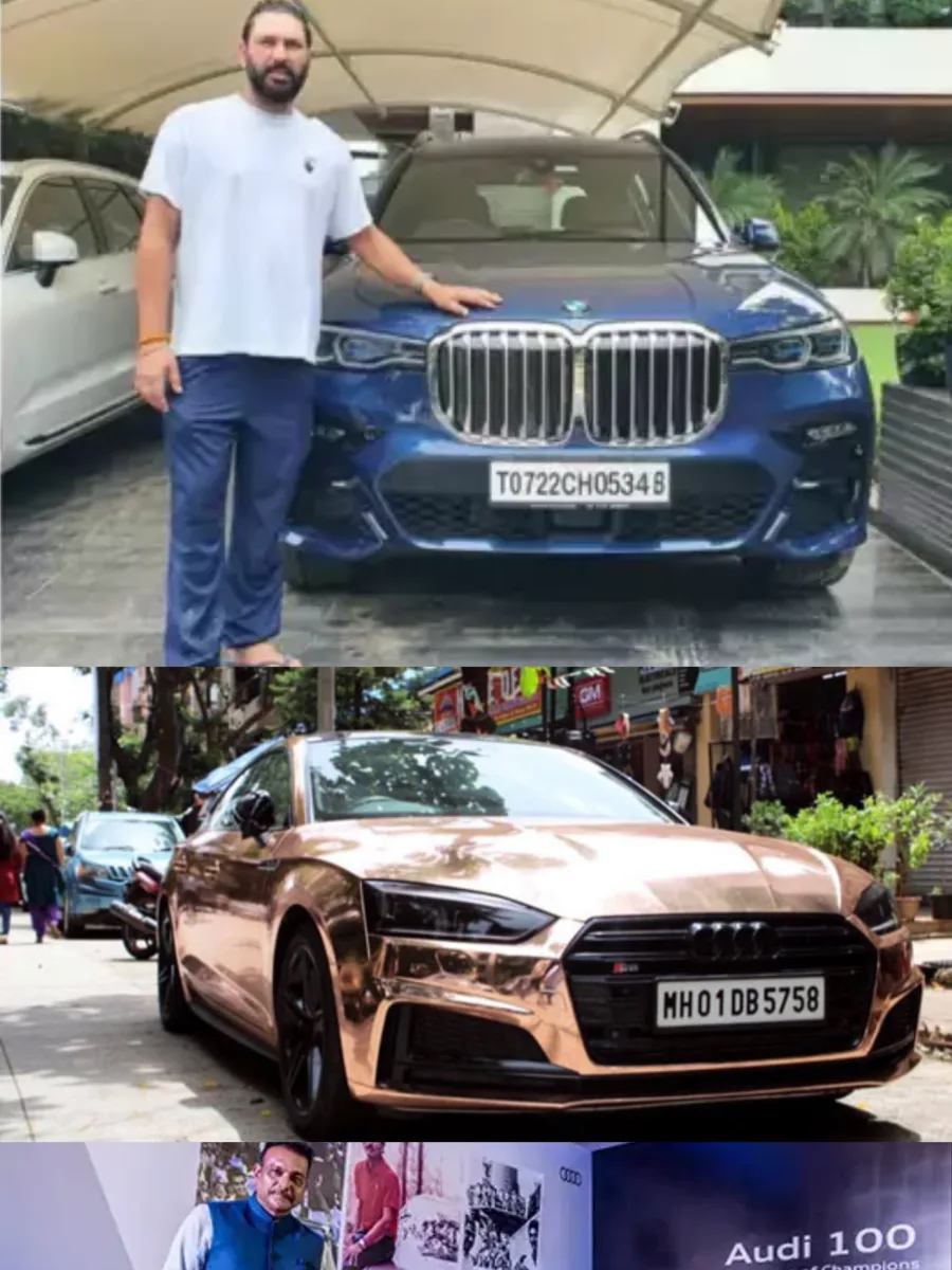 7 joueurs de cricket indiens et leurs manèges chics, Audi 100 Sedan, Bentley Flying Spur, BMW Série 5, Mercedes-Benz Gle, BMW X6M, Audi S5, BMW M8 Coupe, BMW 7-Series 760 Li