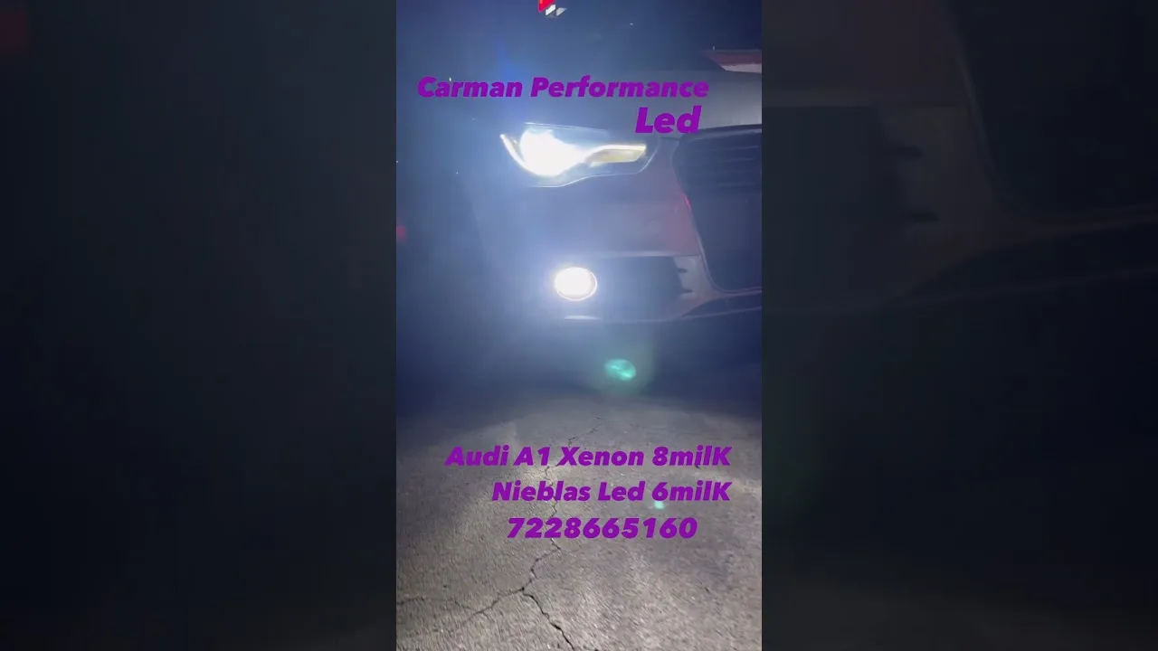 Audi A1 Actualizado con Xenon8K Nieblas 6kCambus mejorando en su totalidad ,@carmanledperformance