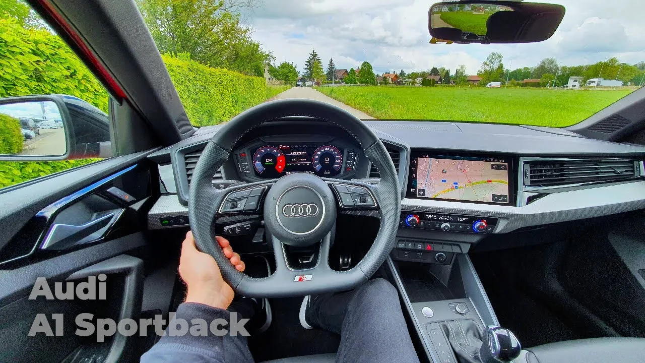 Revue d’essai routier de la nouvelle Audi A1 Sportback S-Line 2021 POV